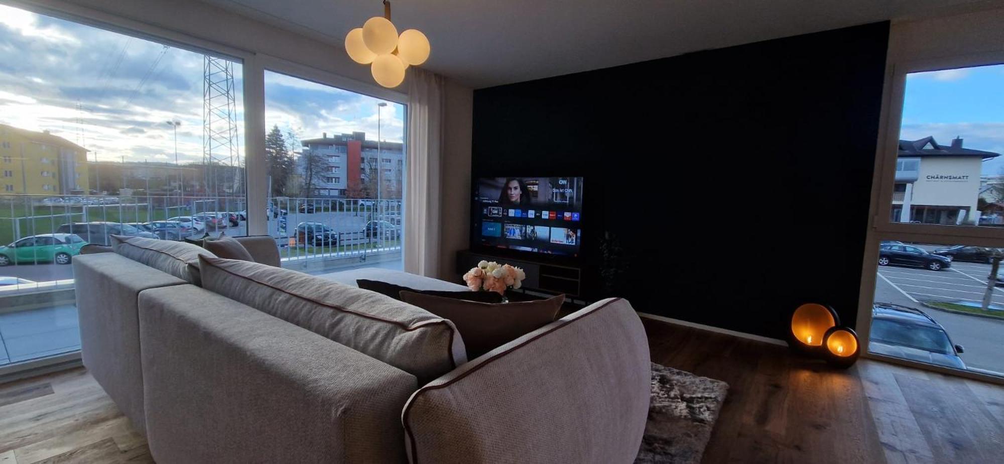 Visionary Hospitality Rothenburg, Lucerne - Premium Apartments With Free Parking, Washer, Kitchen, Terrace, 15' City エクステリア 写真