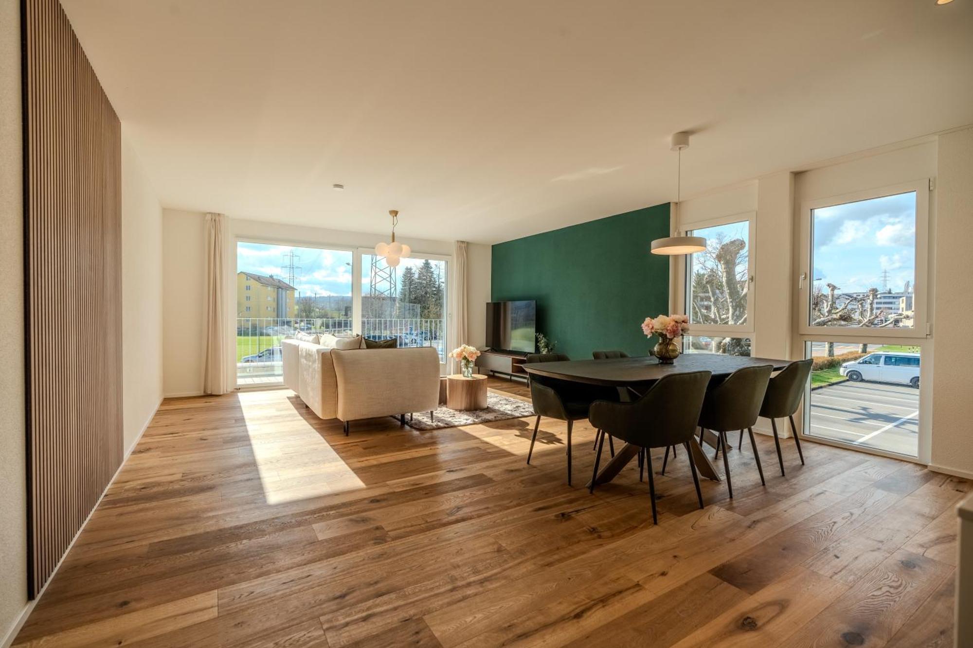 Visionary Hospitality Rothenburg, Lucerne - Premium Apartments With Free Parking, Washer, Kitchen, Terrace, 15' City エクステリア 写真